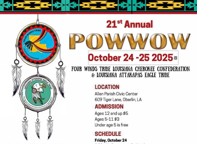 21st Annual Four Winds Tribe Louisiana Cherokee Confederation Pow Wow 2025